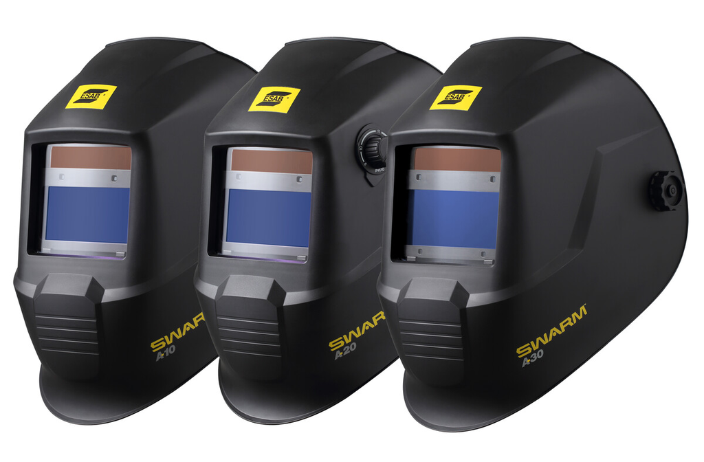 ESAB, 0700102042, Welding Helmet, Auto Darkening Filter, Shade 11, 2 Arc Sensors, 92 x 42mm Viewing Area