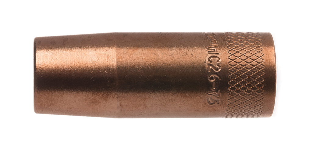 Tweco, 12641130, Nozzle, WC26 Series, Water Cooled, 600 A, Tellurium Copper Alloy