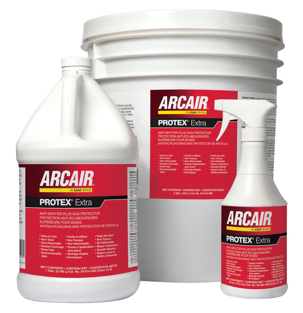 Arcair, 53015500, Anti-Spatter, 5 Gallon, PROTEX Extra, Non-toxic, Removable with Soap and Water