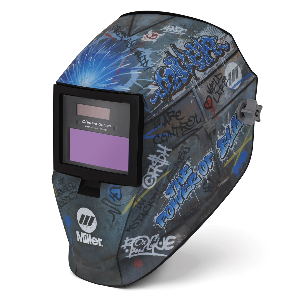 Miller Electric, 299618, Welding Helmet, Variable Shade 3, 8-13, Digital, 2 Arc Sensors, Street Sparks