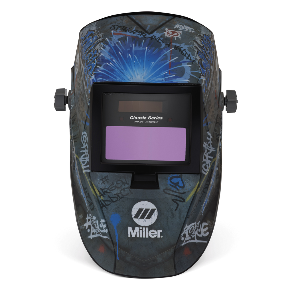 Miller Electric, 299618, Welding Helmet, Variable Shade 3, 8-13, Digital, 2 Arc Sensors, Street Sparks