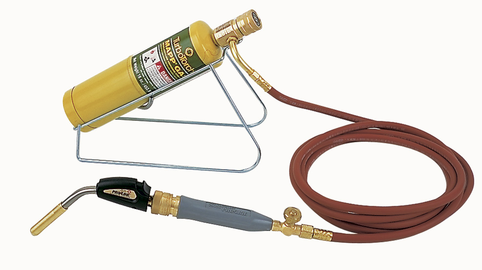 TurboTorch, 0386-0840, Gas Snake Kit, Self-Lighting Propane & MAPP Tip, 12 ft Hose, Ergonomic Handle