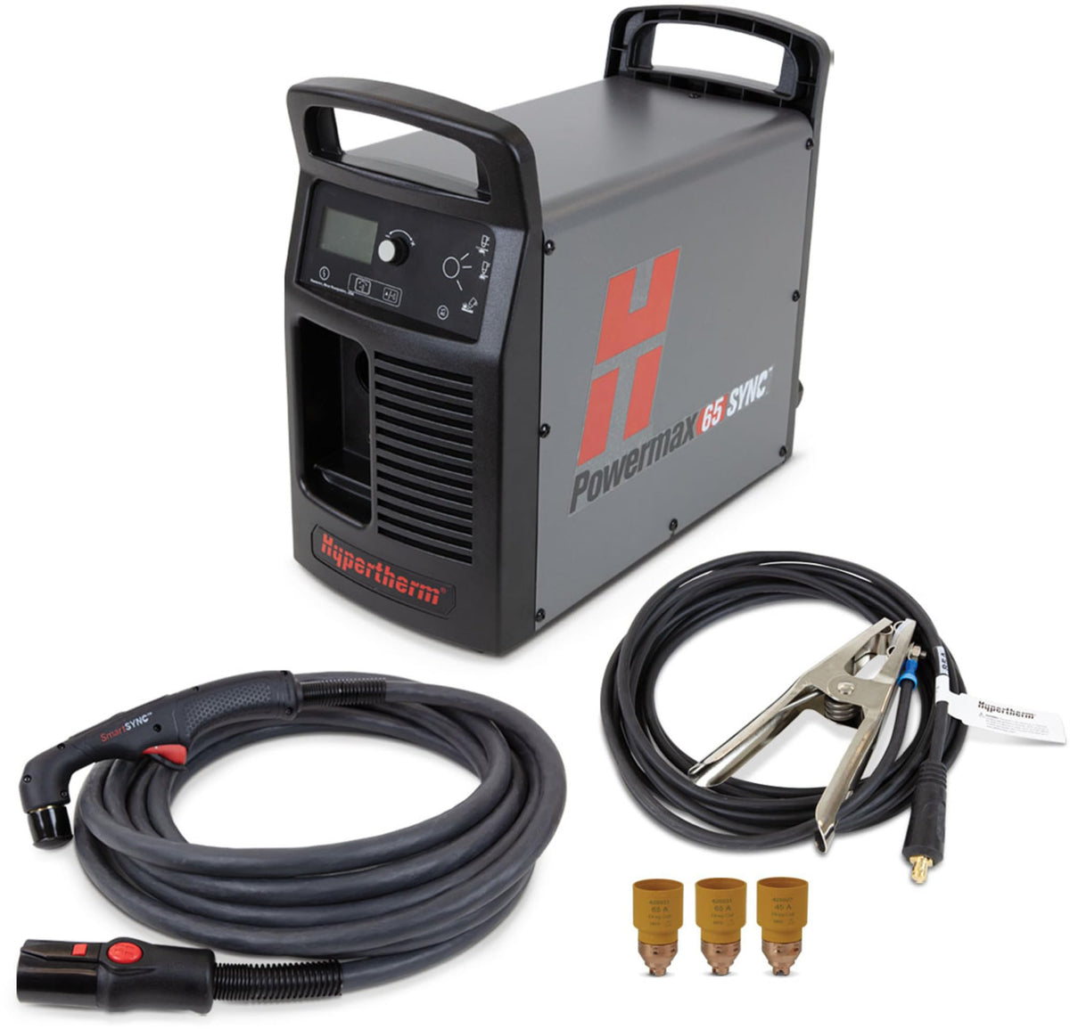 Hypertherm Powermax65 SYNC Plasma Cutter w/CPC - 25ft Handheld Torch - 083358