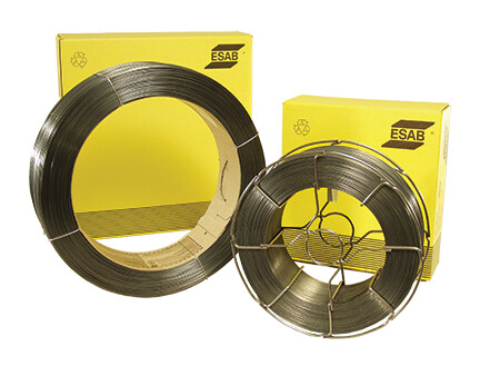 ESAB, 243411347, Metal-Cored Welding Wire, 1/16 in, Mild Steel, 230A-430A, AWS A5.18: E70C-6M H4, 60 lb Coil