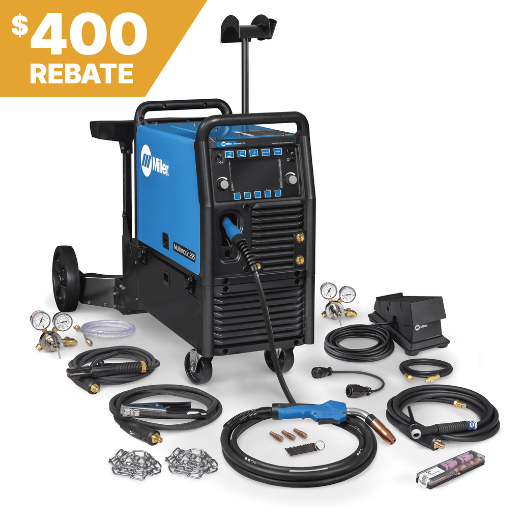 Miller Electric, 951768, Multiprocess Welder, 5 A - 350 A, 208-575 V, 12 in. Spool, 10 ft. Cable