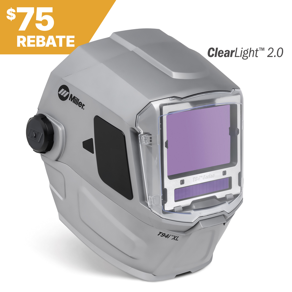 Miller Electric, 287768, Welding Helmet, ClearLight 2.0; Nylon, 4 Arc Sensors, Variable Shade 3, 8-14