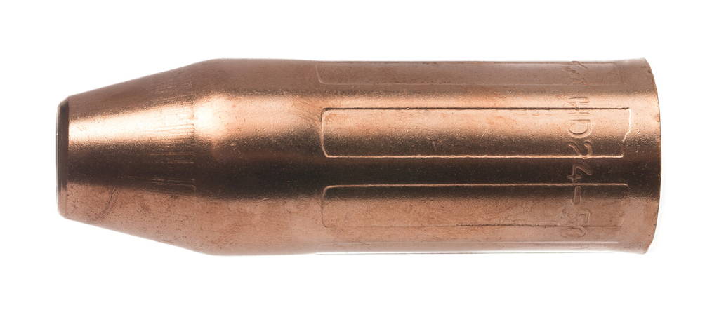 Tweco, 12401236, Nozzle, 3.164 in Length, 0.625 in Bore, HD24 Series, Flush to 1/16 in Wire Size