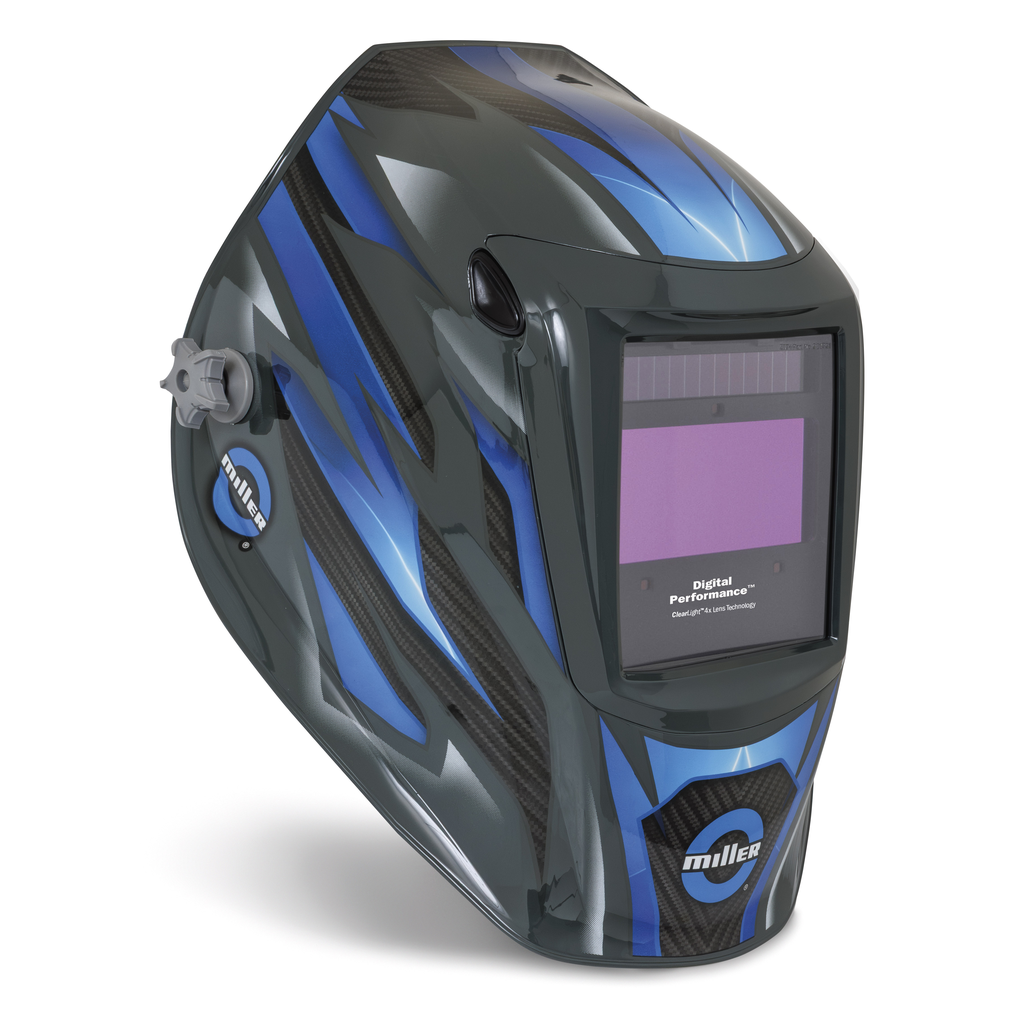 Miller Electric, 299616, Welding Helmet, ClearLight 4x, 2.5; 8-13, Nylon Shell, 3 Arc Sensors