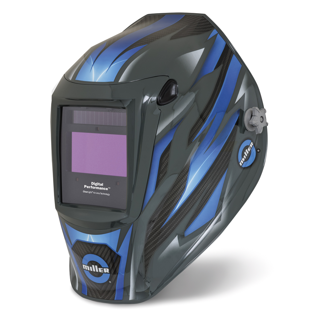 Miller Electric, 299616, Welding Helmet, ClearLight 4x, 2.5; 8-13, Nylon Shell, 3 Arc Sensors