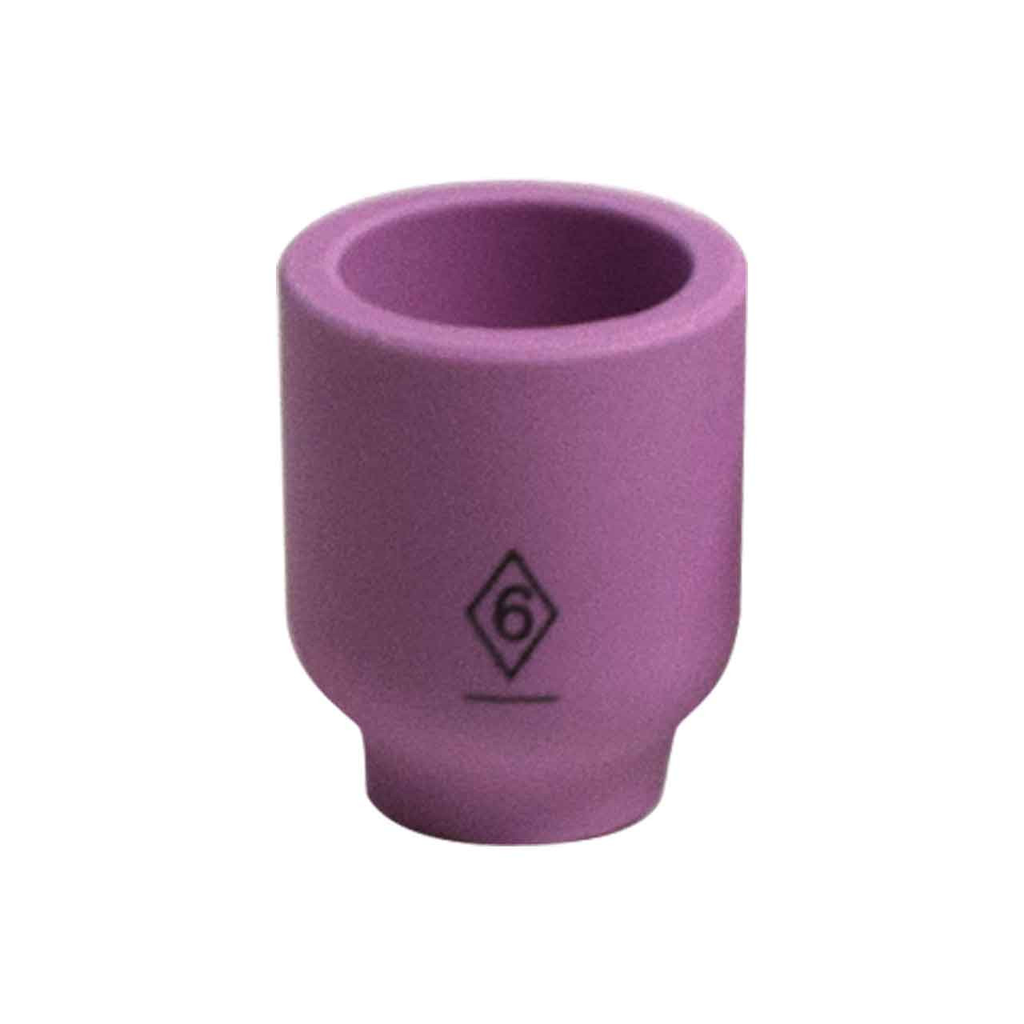 CK Worldwide, 2AG6L, Alumina Cup, 3/8 in x 1-3/8 in