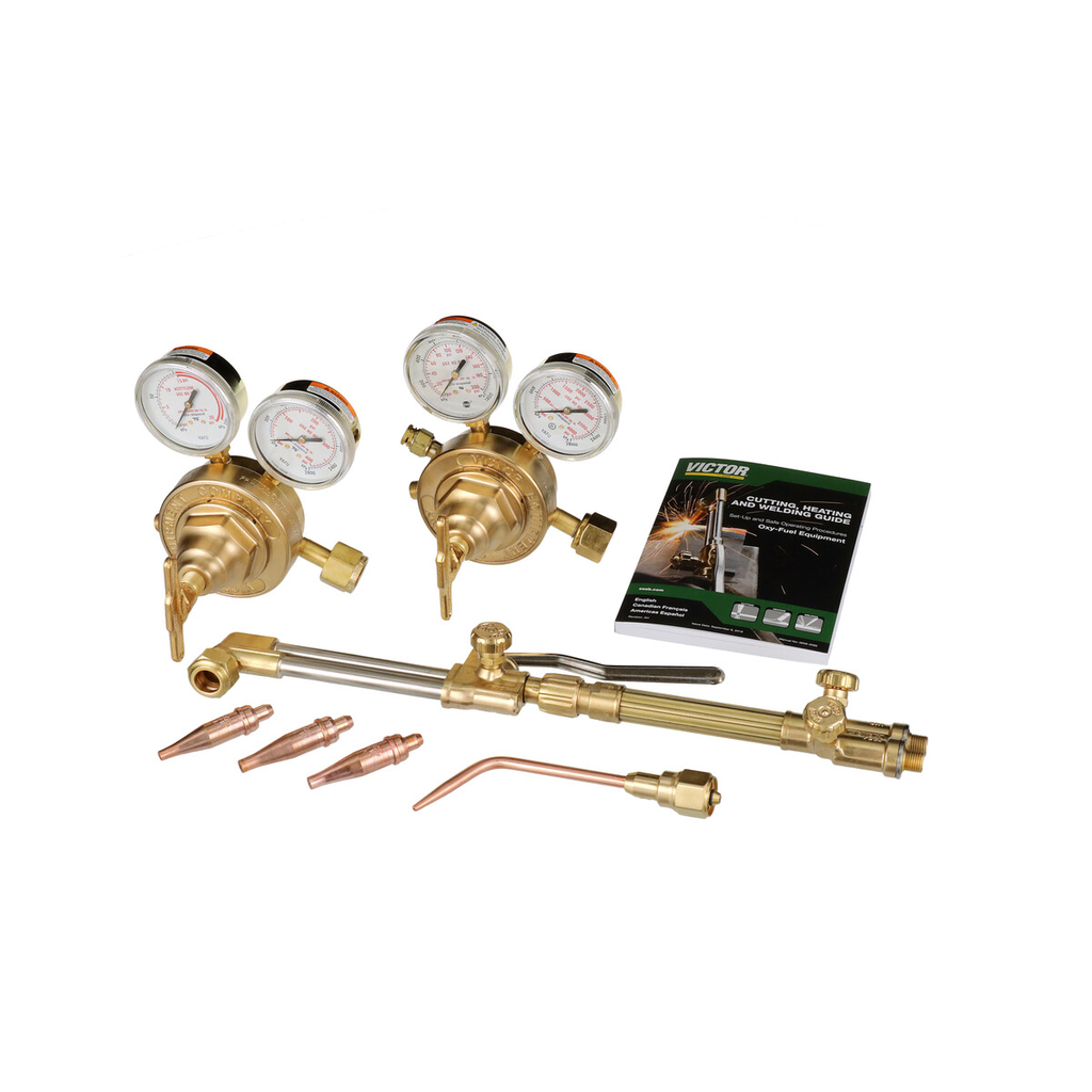 Victor, 0384-0807, Welding and Cutting Outfit, CGA-540; CGA-510; 8 in. Cutting Capacity; Heavy Duty