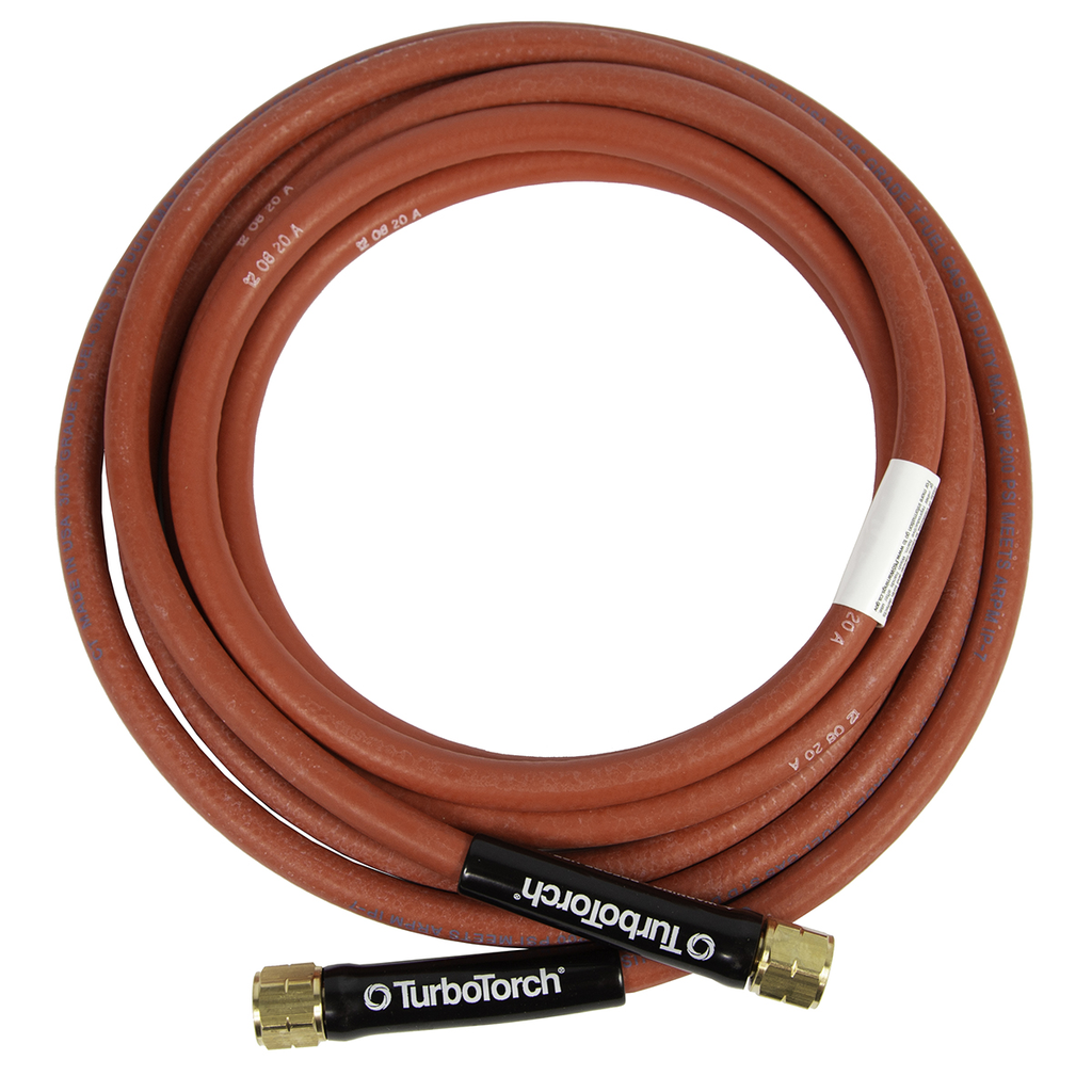 TurboTorch, 1412-0080, Hose, 12 ft, "B" Fitting, Rubber, Total LP