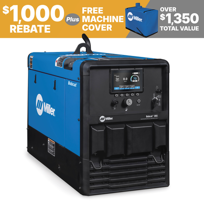 Miller Electric, 907848, Engine-Driven Welder, 23 hp; 11 gal, Gasoline, 265 A, 37.06 in; 20.13 in; 26.5 in