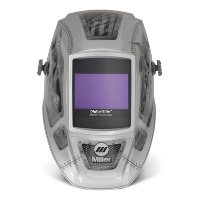 Miller Electric, 299617, Welding Helmet, ClearLight 4x, Variable Shade 8-13, 4 Arc Sensors, Nylon Shell, Grind/Weld/Cut/X-Mode