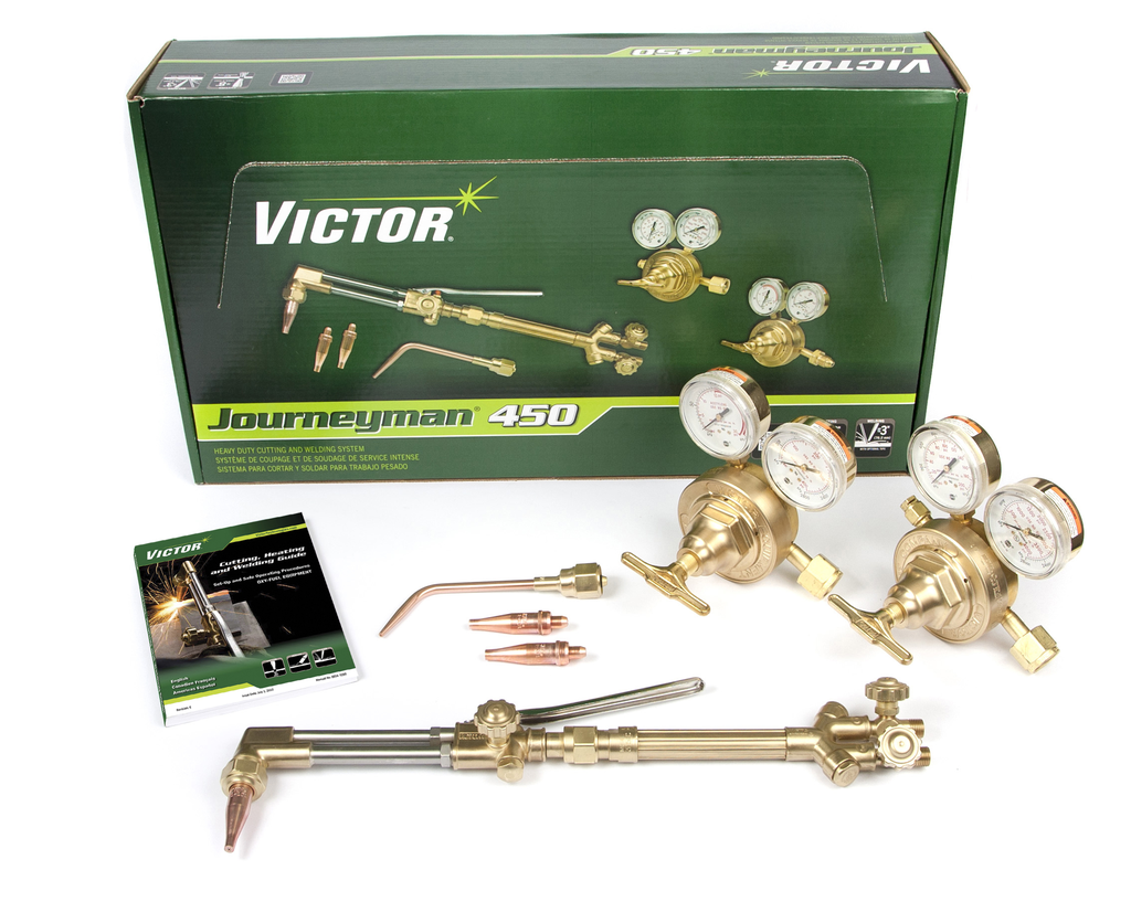 Victor, 0384-0807, Welding and Cutting Outfit, CGA-540; CGA-510; 8 in. Cutting Capacity; Heavy Duty
