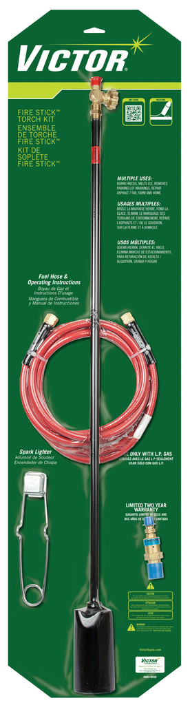 Victor, 0384-1261, Heavy Duty Torch Outfit, Propane, 1.29 in Tip, 500000 BTU