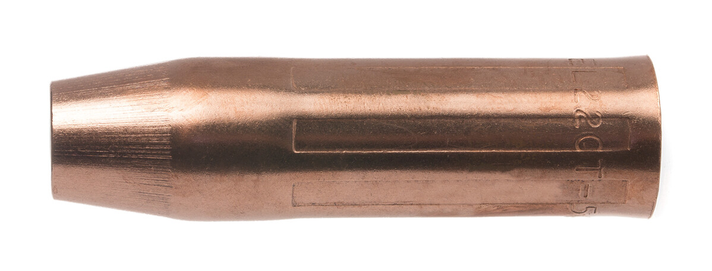 Tweco, 12601637, Nozzle, EL22CT Series, 0.625" Bore, 3.018" Length, Flush Tip, Suitable for 250 A