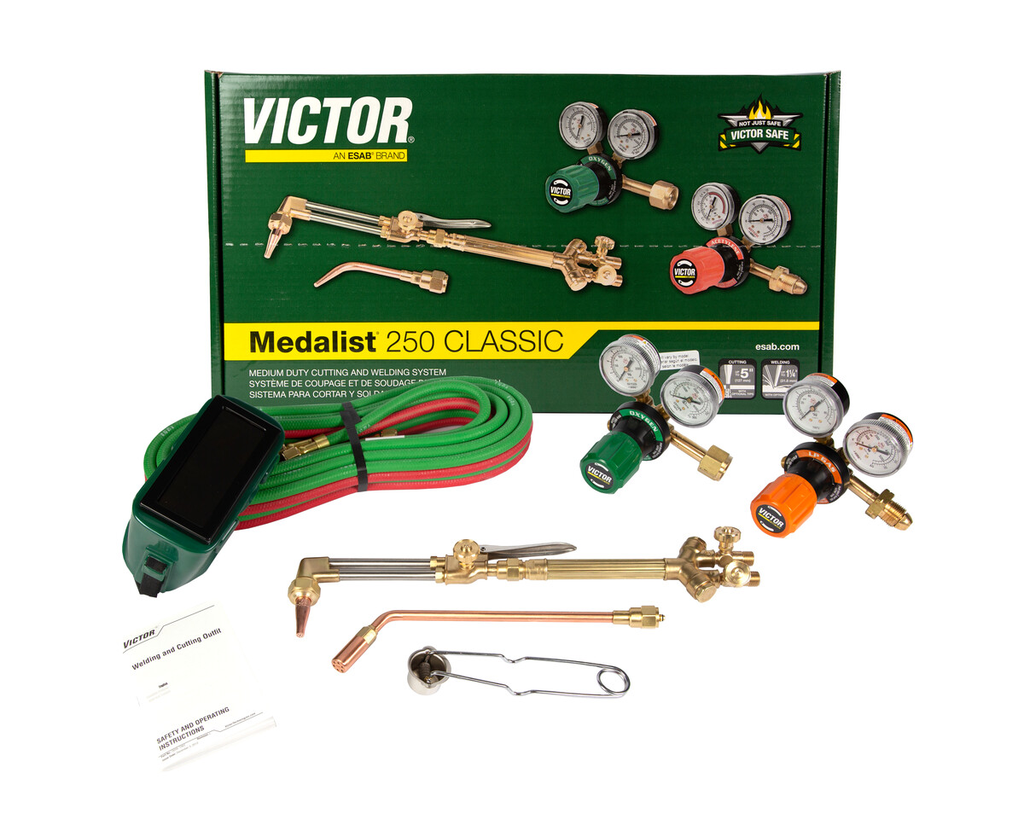 Victor, 0384-2584, Cutting/Welding Outfit, CGA-540; CGA-510, Medium Duty, Propane/Natural Gas