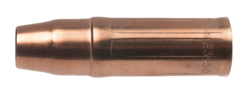 Tweco, 12301013, Welding Nozzle, 3.219 in; 1/8" - 5/32" Wire Size; 450 A; Weldskill  23 Series