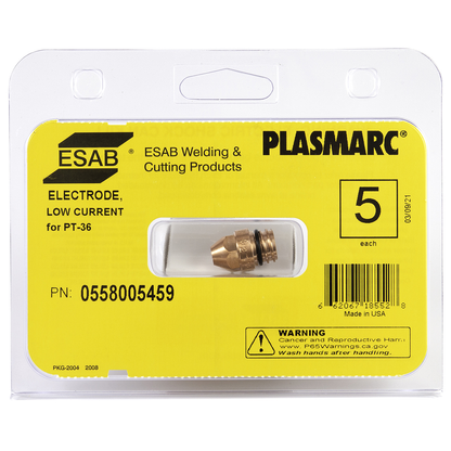 ESAB, 0558005459, Low Current Electrode, 90 Amps, PT-36, Package of 5