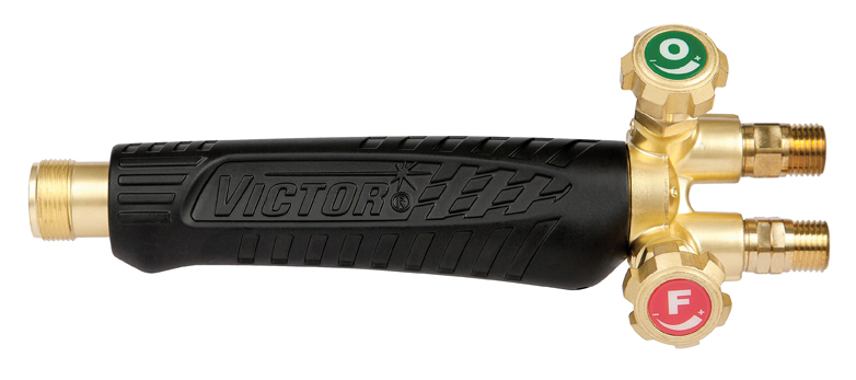 Victor, 0382-0355, Torch Handle, Alloy, CGA 022/023, 9/16 in -18 Inlet, Heavy Duty