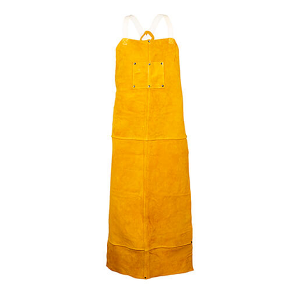 4248 Bourbon Brown Cowhide Bib Apron – 48″ L