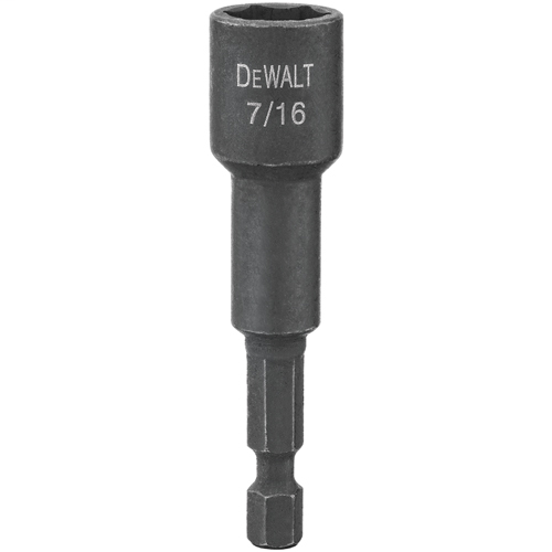 DEWALT, DW2228IR, Magnetic Bit, 7/16 in; 2-9/16 in, Industrial Strength Magnet