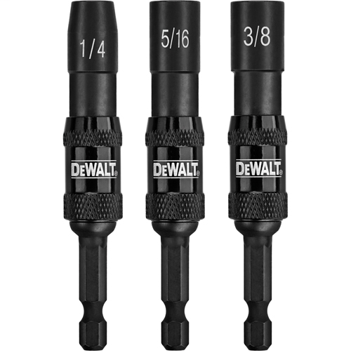 DEWALT, DWPVTDRV3, Magnetic Pivoting Nut Driver Set, 1/4 in; 5/16 in; 3/8 in