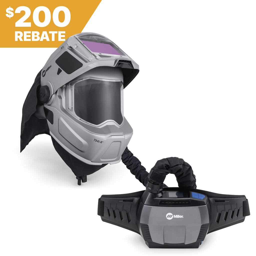 Miller Electric, 292755, PAPR System, T94i-R XL Helmet, Auto-Darkening, HEPA Filter, Dualtec Airflow Design