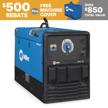 Miller Electric, 907847, Engine-Driven Welder, 11 gal Fuel Tank, 230 A Max DC Amperage, Vanguard Engine, 2400 RPM Idle Speed