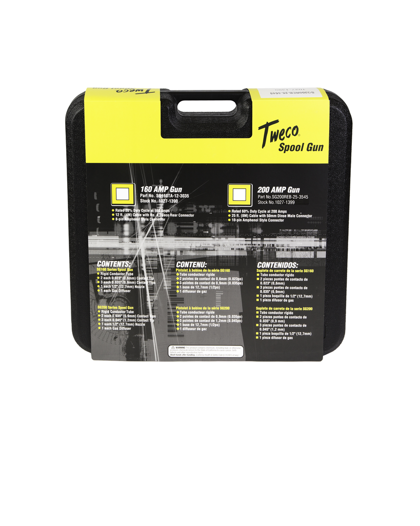 Tweco, 10271399, Spool Gun, 8-pin Ampheno; 200 A; 25 ft; Air Cooled