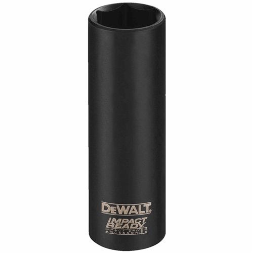 DEWALT, DW22932, Impact Socket, 1/2 in Drive, 15/16 in Size, 3 in Length, 20.6 mm