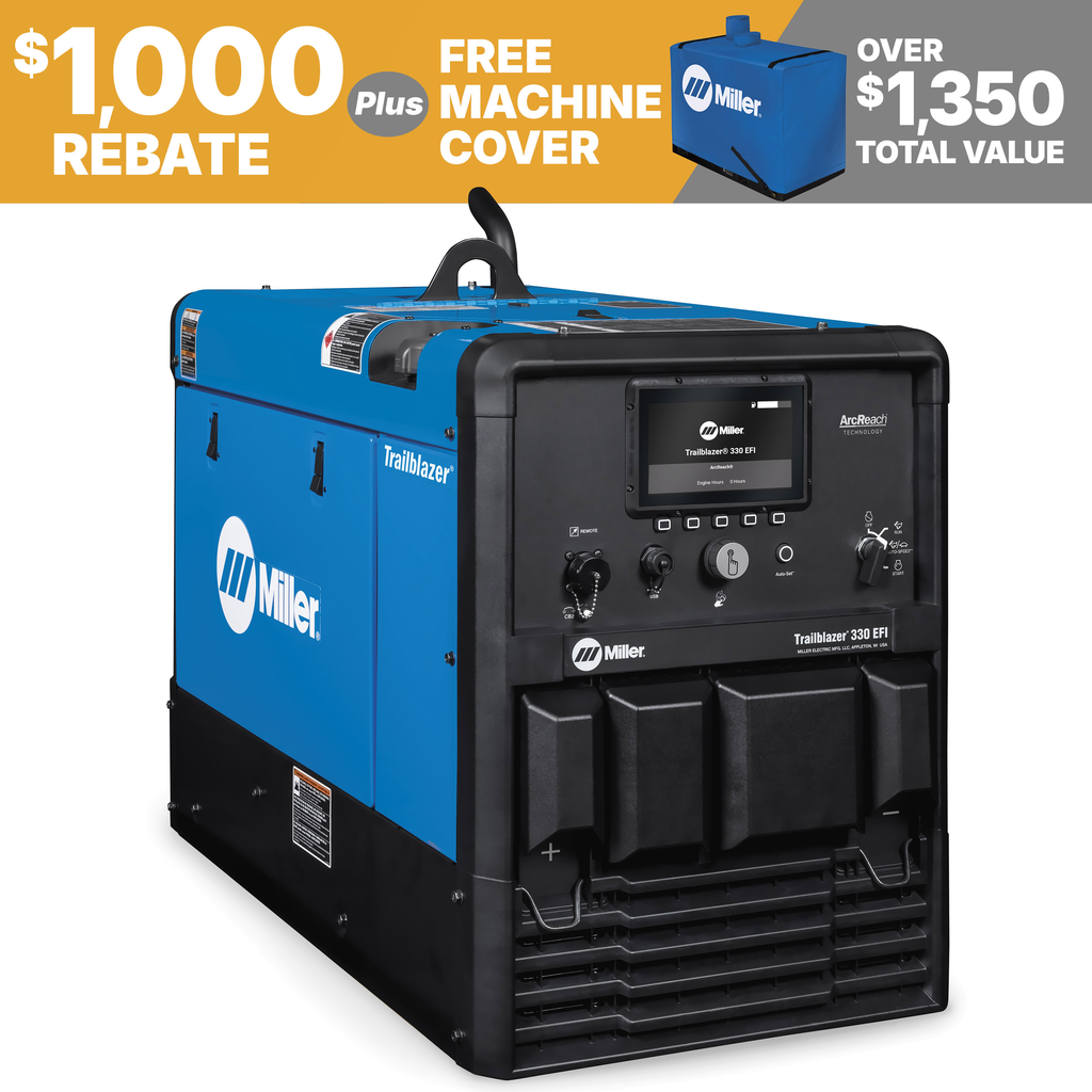 Miller Electric, 907832, Engine-Driven Welder, 330 A, 10500 W, Gasoline, Kohler