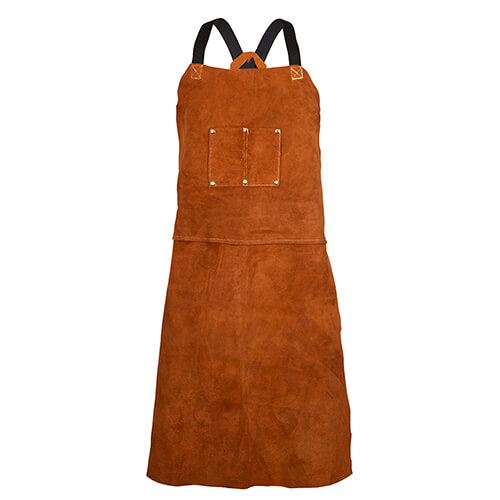 3836 Dark Brown Cowhide Bib Apron -36″ L