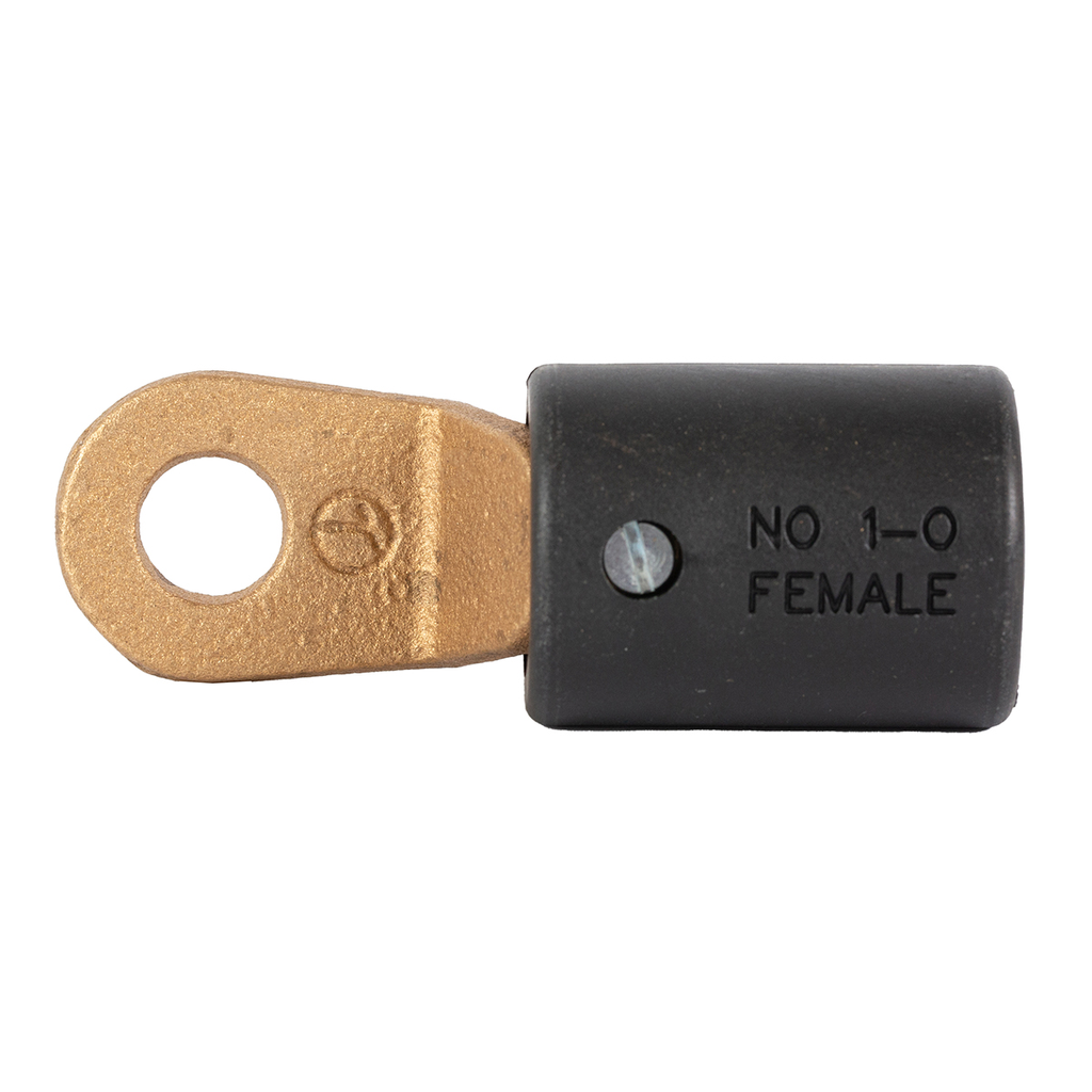 Tweco, 95101101, Female Terminal Connector, Accepts 1-MPC Male End, 180 Degree Offset