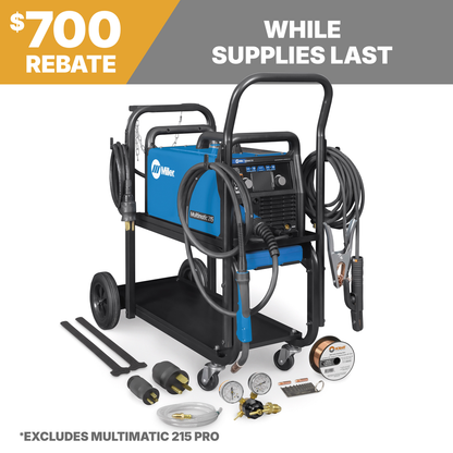 Miller Electric, 951000001, Multiprocess Welder, 20 A - 230 A, 120/240 V, Mild Steel 24 ga. - 3/8 in.