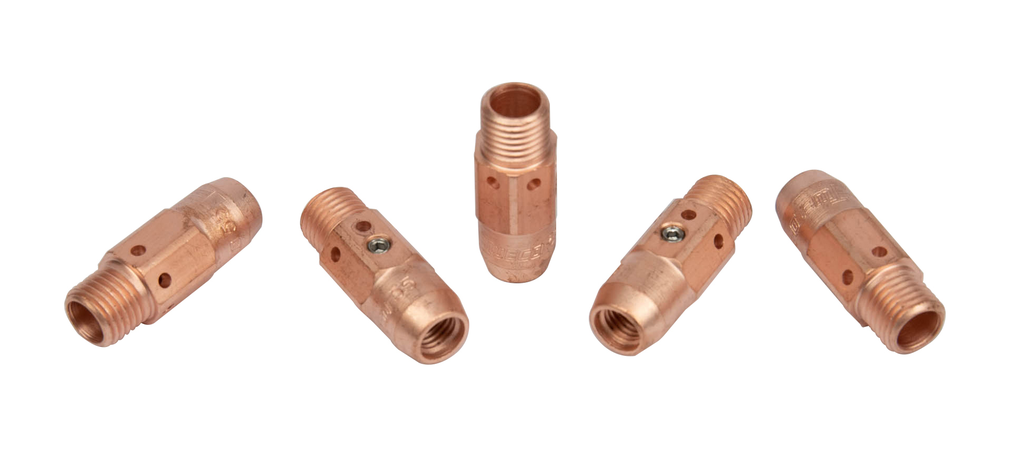 Tweco, 15501100, Gas Diffuser, 15H Series, 0.078 in Wire Size, 1.375 in Length, For Tweco No. 3/4 MIG Gun