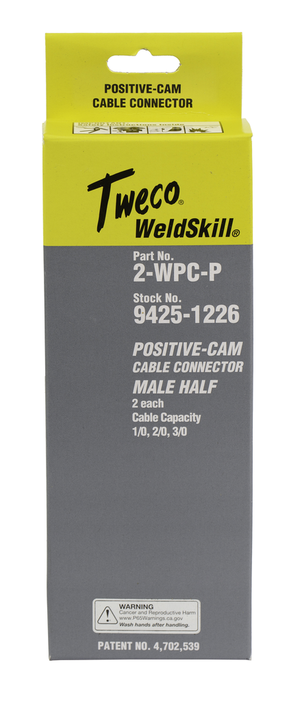 Tweco, 94251226, Cable Connector, Weldskill  #2, Male