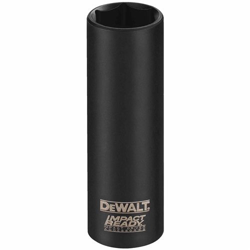 DEWALT, DW2287, Impact Socket, 3/8 in Drive, 2-1/2 in Length, 9/16 in Size